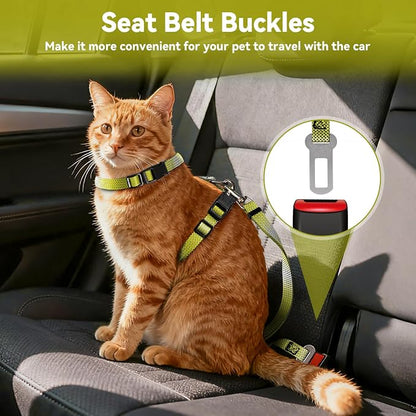 Cat Harness and Leash Set, 3-in-1 Escape Proof Adjustable, Comfortable Soft - Image 2