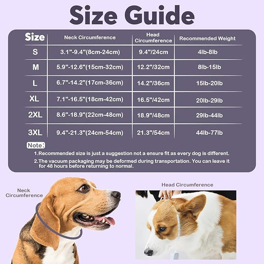 IDOMIK Dog Recovery Collar, Waterproof Soft Dog Cone After Surgery, Comfy - Image 2
