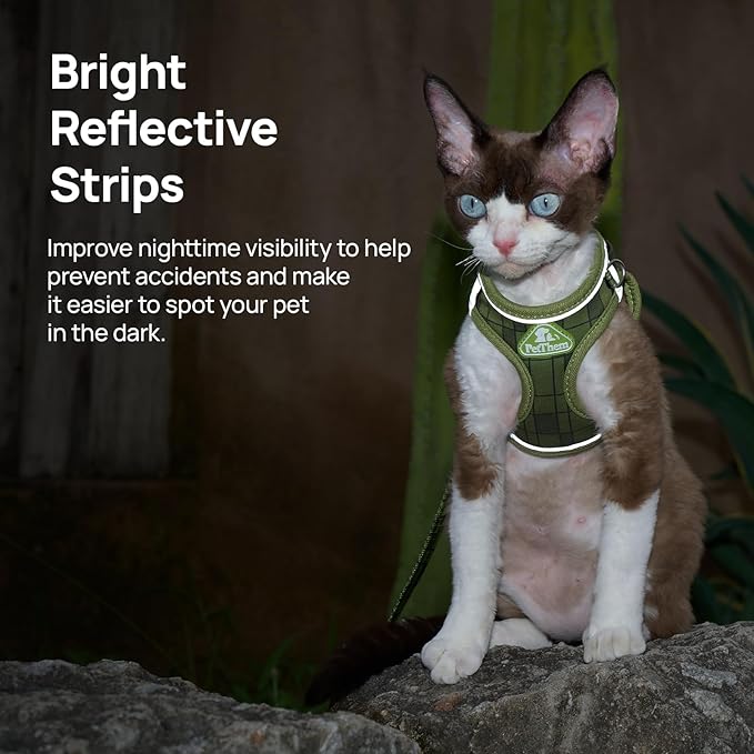 Cat Harness and Leash Set, Step-in Escape Proof Adjustable Vest Harness - Image 3