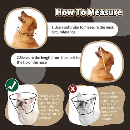 Dog Cone for Large Dogs After Surgery, Soft Dog Cone Collar for Dogs to Stop - Image 3