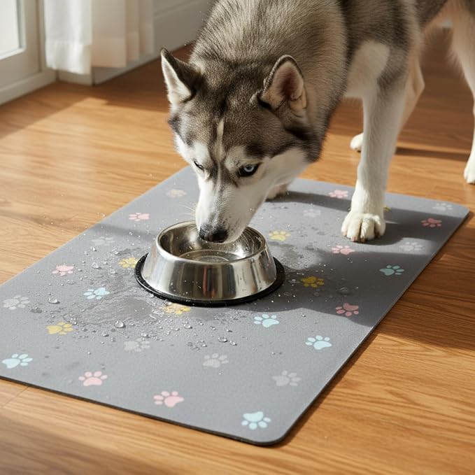 Pet Feeding Mat Absorbent Dog Mat - Image 3