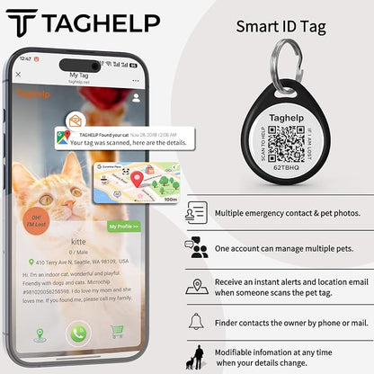 QR Code Cat ID Tag for Collar, Smart Pet ID - Image 9