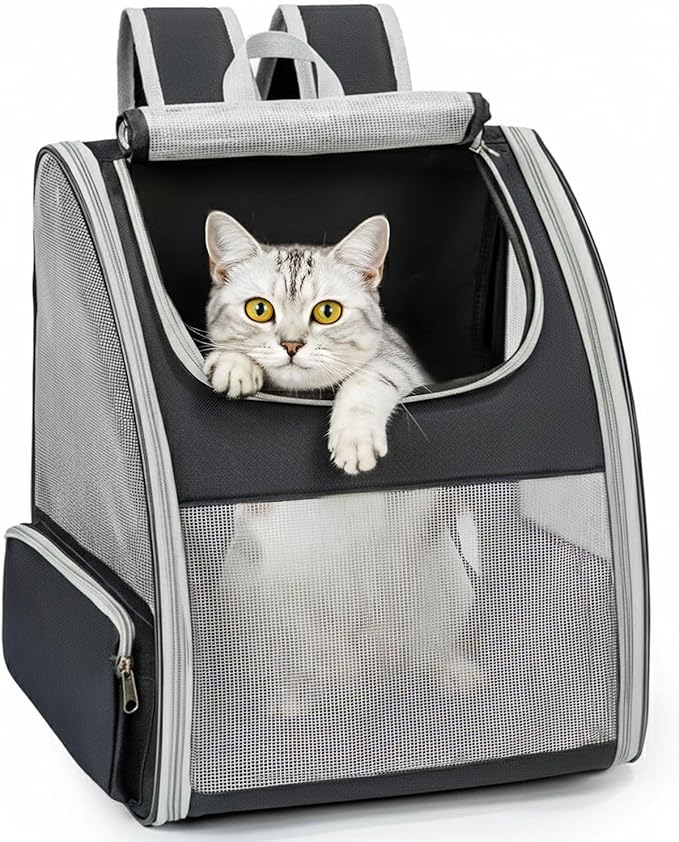 Cat Backpack Carrier for Small Dogs and Cats Fit Up to 15 Lbs, Small Dog by Conlun