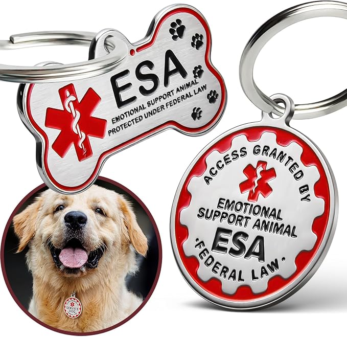 HOPELF Engraved Personalized ESA Tag by PersonalizedTouchMakingYourMomentsMeanSoMuch