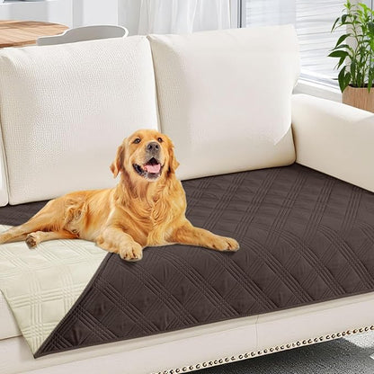 hyha Waterproof Dog Blanket, Reversible Pet Bed Blanket, Soft Sofa Couch Cover by hyha