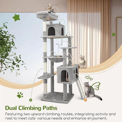 Globlazer Heavy Duty Cat Tree, 70 inch Sturdy Cat Tree - Image 5