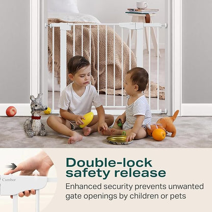Cumbor 29.7-40.6" Baby Gate for Stairs, Mom's Choice Awards Winner-Dog Gate for - Image 4