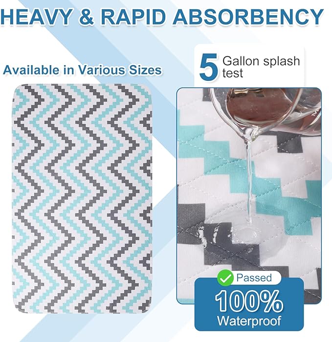 OUTCREATOR® Washable Bed Pads 34" x 56", Incontinence Mattress Protector - Image 2