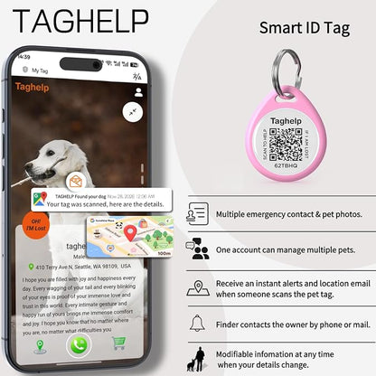 Smart QR Code Pet ID Tag for Dogs & Cats – Anti-Lost Collar Tag - Image 9