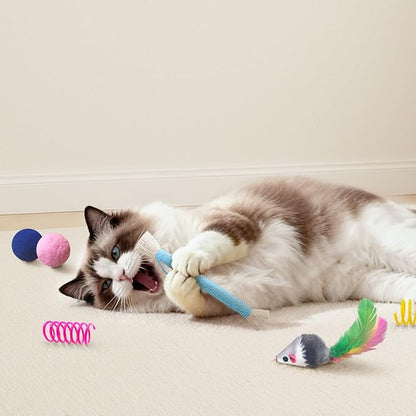 Cat Toys for Indoor Cats, 34 Packs Interactive Cat Toy Set - Image 5