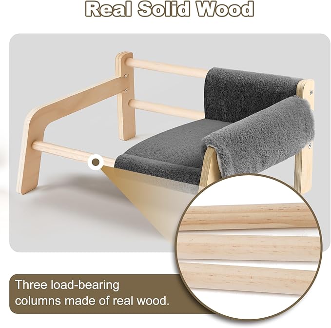 Elevated Cat Couch Bed for Indoor Cats - Image 3