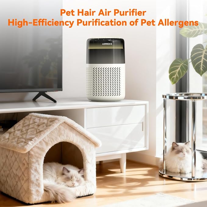 AIRROMI HEPA Air Purifier for Bedroom&Home, Pet Air Purifier for Home Pets - Image 9