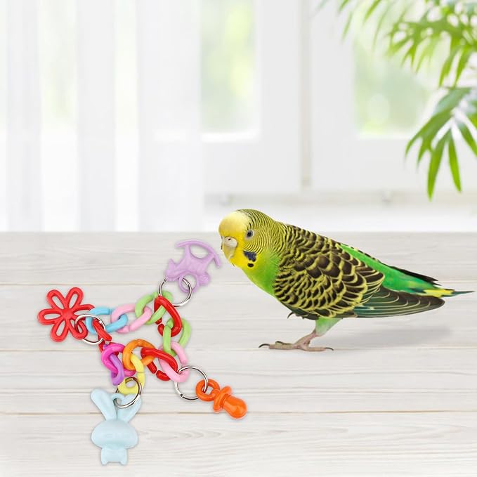 Hypeety Bird Parrot Foot Toy Chewing Swing Bite Toy Plastic Parrot Toys Bird - Image 6