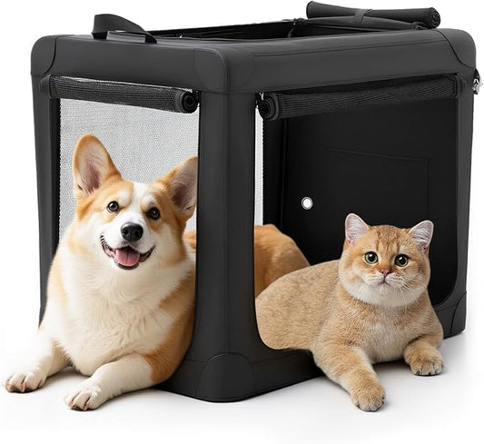 DUMOS Dog Crate 30 Inch Travel Cat Pet Carrier by DumosLifestyle