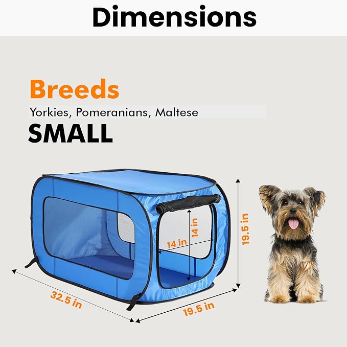 Beatrice Home Fashions Portable, Collapsible, Pop Up Kennel Travel Cat and Dog - Image 2