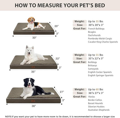 WNPETHOME Orthopedic Dog Bed Medium Size Dog, Waterproof Medium Dogs Bed - Image 5