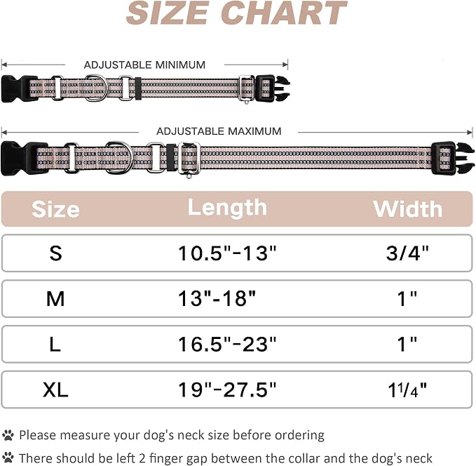 Martingale Dog Collar, Adjustable Nylon Reflective Collar - Image 6