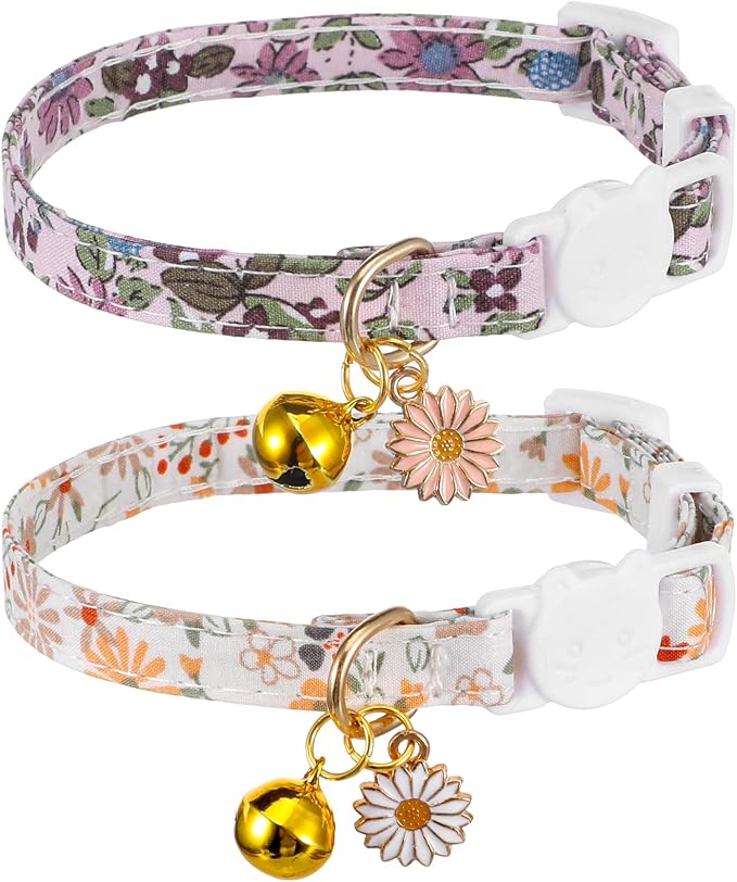 2 Pack Cotton Breakaway Cat Collars by Unknown