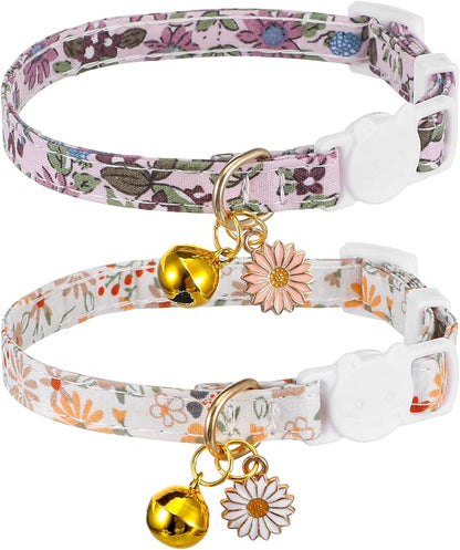 2 Pack Cotton Breakaway Cat Collars by Unknown