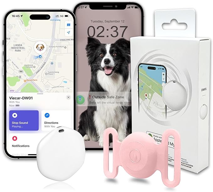 GPS Tracker for Dogs, Mini GPS Pet Tracker by Bingolar