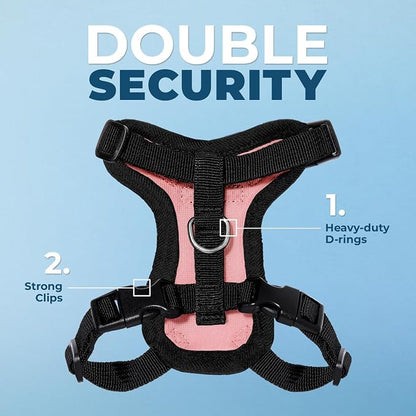 Voyager Escape-Proof Step-in Lock Cat Harness & 5ft Neoprene-Handle Leash Set - Image 2