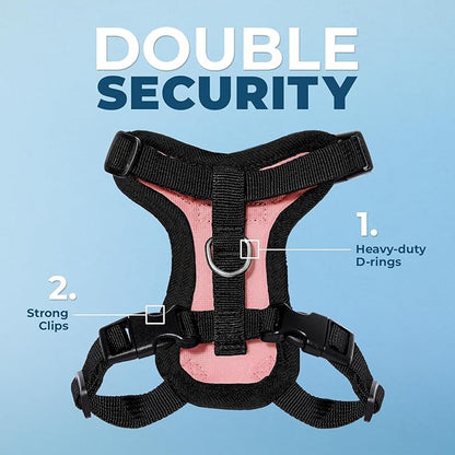 Voyager Escape-Proof Step-in Lock Cat Harness & 5ft Neoprene-Handle Leash Set - Image 2
