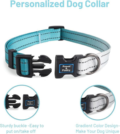 Roses&Poetry Dog Collars for Medium Dogs, Adjustable Durable Pet Collars for - Image 3