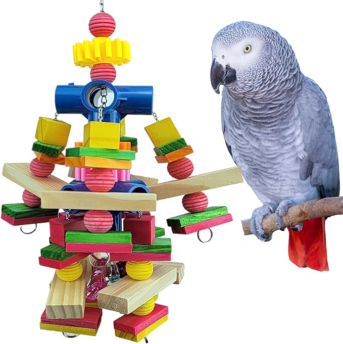 Parrot Toys for African Grey Parrots, Small Macaws, Amazon Parrots Small and by Cokliomc