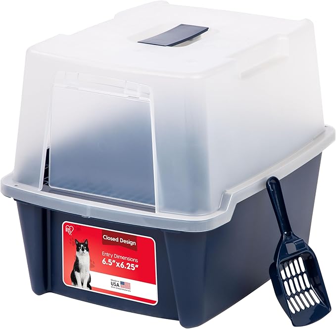 IRIS USA Cat Litter Box, Litter Box Enclosure by IRISUSA