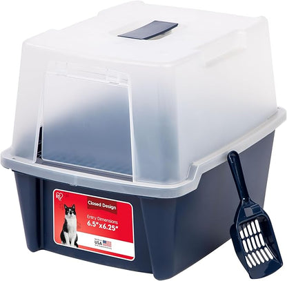 IRIS USA Cat Litter Box, Litter Box Enclosure by IRISUSA