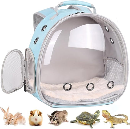 Portable Small Animal Backpack Travel Breathable Pet Carrier Bag Cages by LightUpYourPetsLife