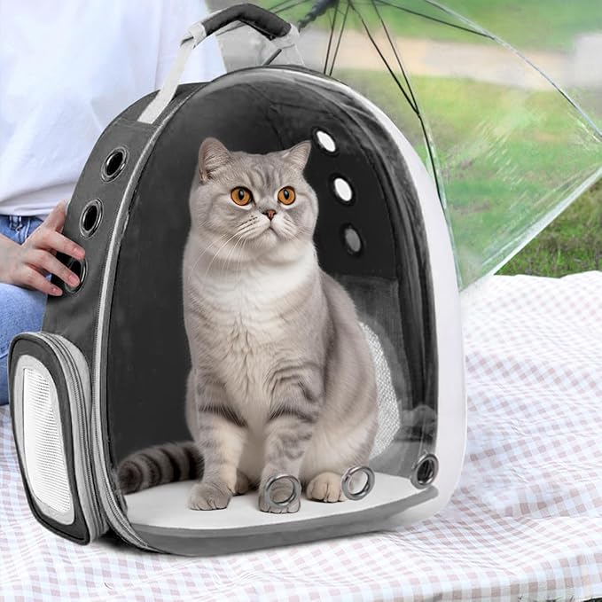 Cat Backpack Carrier Back Expandable Bubble Pet Carrier Backpack - Image 6