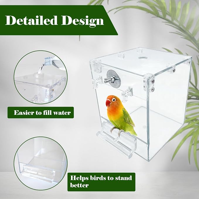 kathson Bird Bath for Cage - Image 5