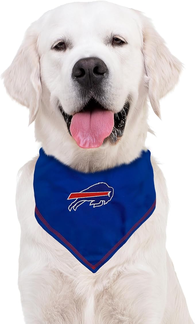 Pets First NFL Buffalo Bills TIE Bandana, Large/X-Large. Dog Bandana Scarf Bib - Image 5