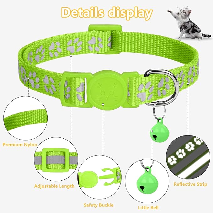 Taglory Reflective Cat Collar Breakaway - Image 5