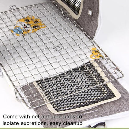 Bird Travel Carrier with Perch Parakeet Carriers with Net, Pad Mat, Feeder - Image 8