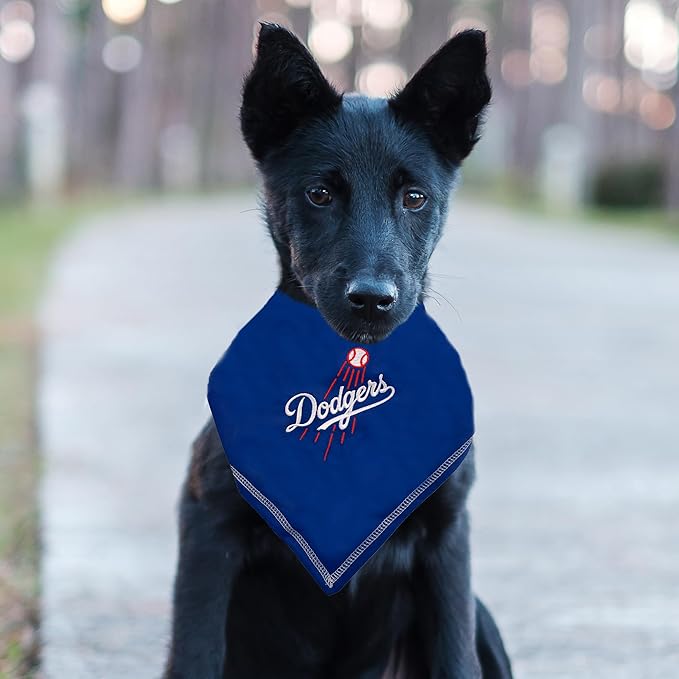 Pets First MLB Los Angeles Dodgers TIE Bandana, Large/X-Large. Dog Bandana - Image 3