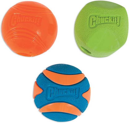 Chuckit! Fetch Pack Dog Ball Dog Toys, Medium Pack of 3, by Chuckit