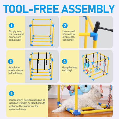 Puppy Play Gym with 8 Hanging Toys - Image 5