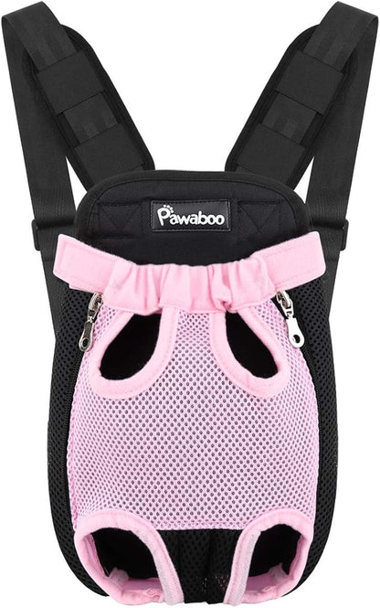 Pawaboo Pet Carrier Backpack, Adjustable Pet Front Cat Dog Carrier Backpack by Pawaboo