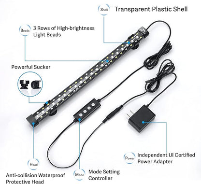 hygger 24/7 Mode Submersible Aquarium LED Light, Full Spectrum Hidden Fish Tank - Image 6