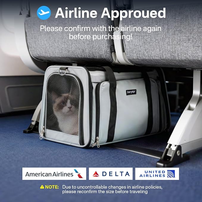 Expandable Cat Carrier, Airline Approved Soft Sided Pet Carrier - Image 3