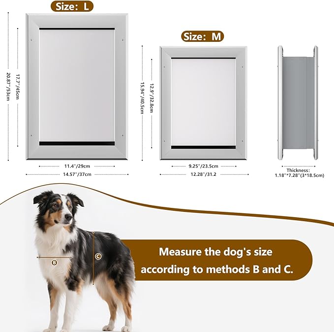 Ownpets Aluminum Large Dog Door - Image 7