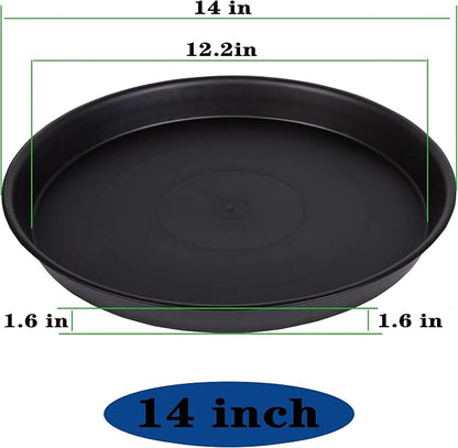 2 Pack of 14 inch Plant Saucer, Heavy Duty Round Plant Trays - Image 3