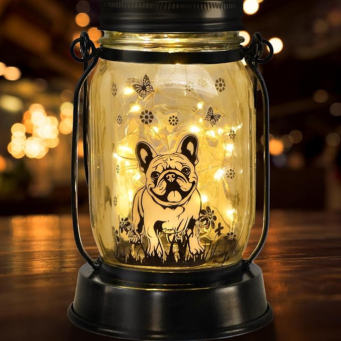French Bulldog Frenchie Gifts for Women/Men French Bulldog Solar Lanterns Dog by kyoryuger