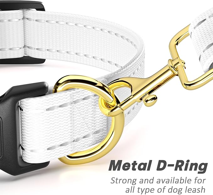 Reflective Dog Collar for Medium Dogs, Cute Adjustable Heavy-Duty Nylon Puppy - Image 5