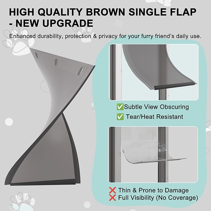 Sliding Glass Pet Door Insert, Easy Install Aluminum Doggy Door - Image 3
