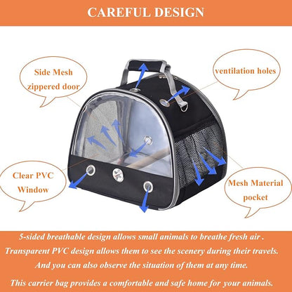 Bird Carrier with Stand & Tray, Small Bird Travel Cage - Image 5