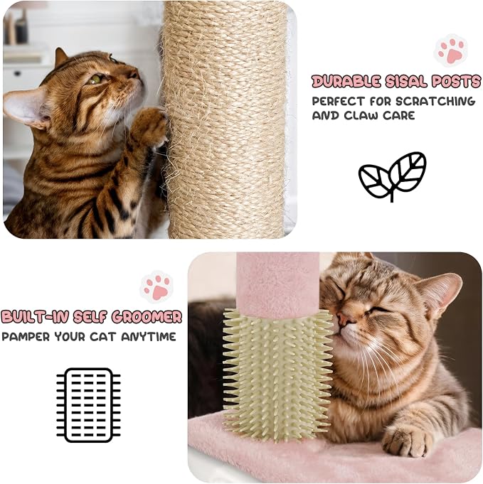 MoNiBloom 60 Inch Cat Tree Tower - Image 6