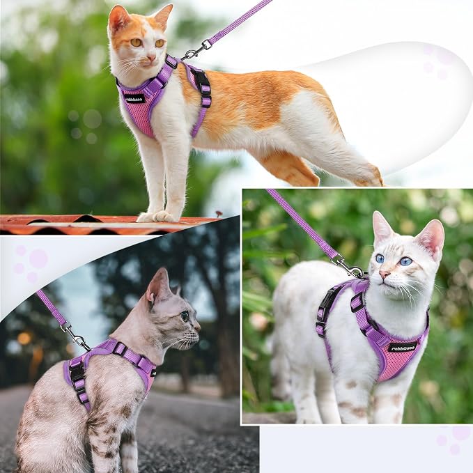 rabbitgoo Cat Harness and Leash Set, Escape Proof Soft Adjustable Vest Harnesses - Image 8